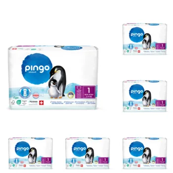 חיתולי פינגו מידה 1 | מארז שישייה