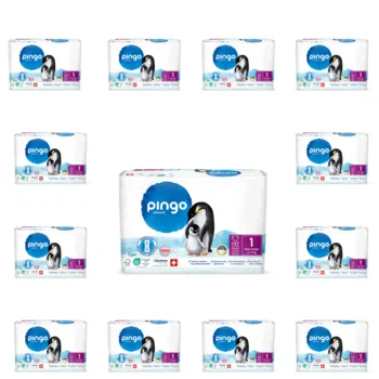 חיתולי פינגו מידה 1 | מארז תריסר חבילות