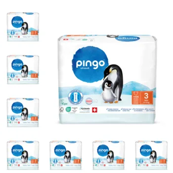 חיתולי פינגו מידה 3 | מארז שמינייה