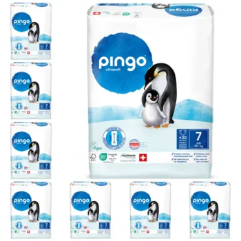 חיתולי פינגו מידה 7 | מארז שמינייה