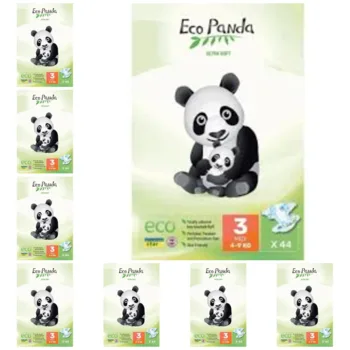 חיתולי פנדה מידה 3 | מארז שמינייה